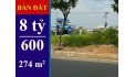 BÁN ĐẤT NHÀ BÈ, XÃ PHƯỚC LỘC, ĐƯỜNG ĐÀO SƯ TÍCH. DT: 274 M2. GIÁ 8 TỶ 600